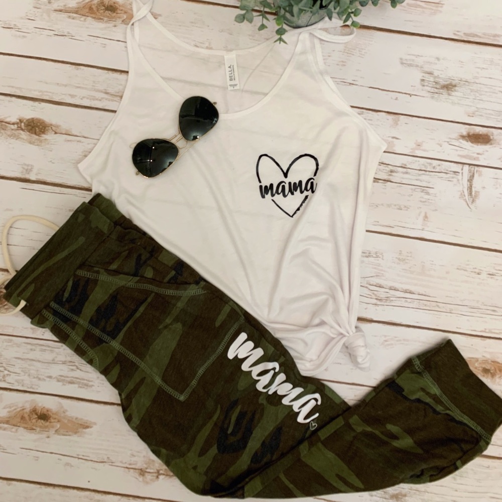 Mama Camo Cropped Joggers - Picture 5 of 8
